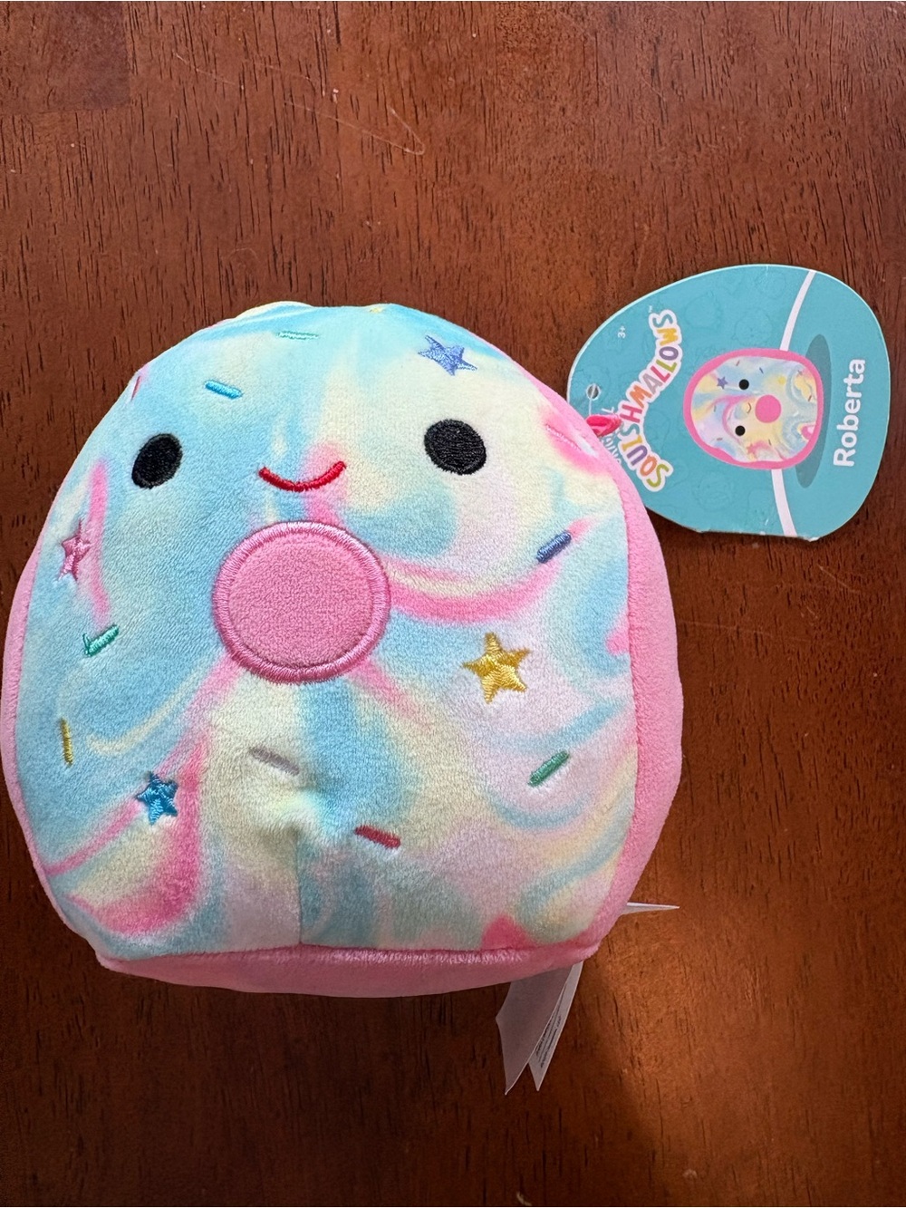 Squishmallow Roberta 5” Pastel Swirl Donut Plush